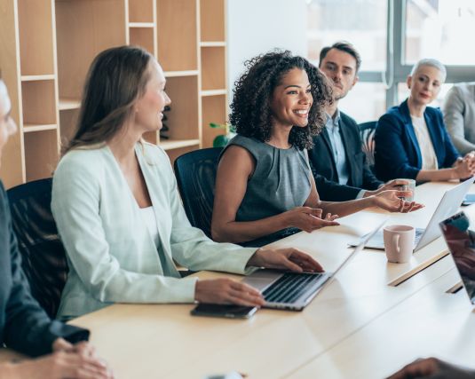 Business Meeting Diverse Attendees