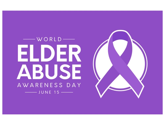 elder abuse purple ribbon